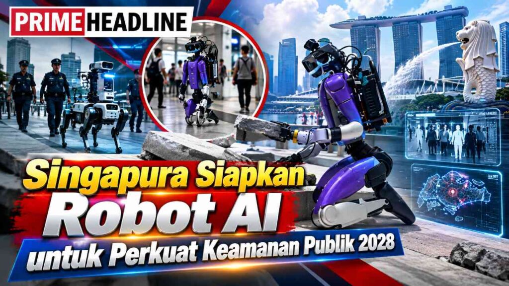 Singapura Siapkan Robot AI untuk Perkuat Keamanan Publik 2028