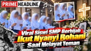 Viral Siswi SMP Berhijab Ikut Nyanyi Rohani Saat Melayat Teman