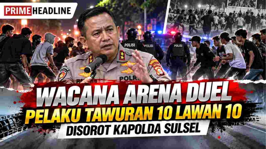 Wacana Arena Duel Pelaku Tawuran 10 Lawan 10 Disorot Kapolda Sulsel